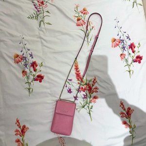 [LIKE NEW] Kate Spade Mini Leather Phone Crossbody (Pink)